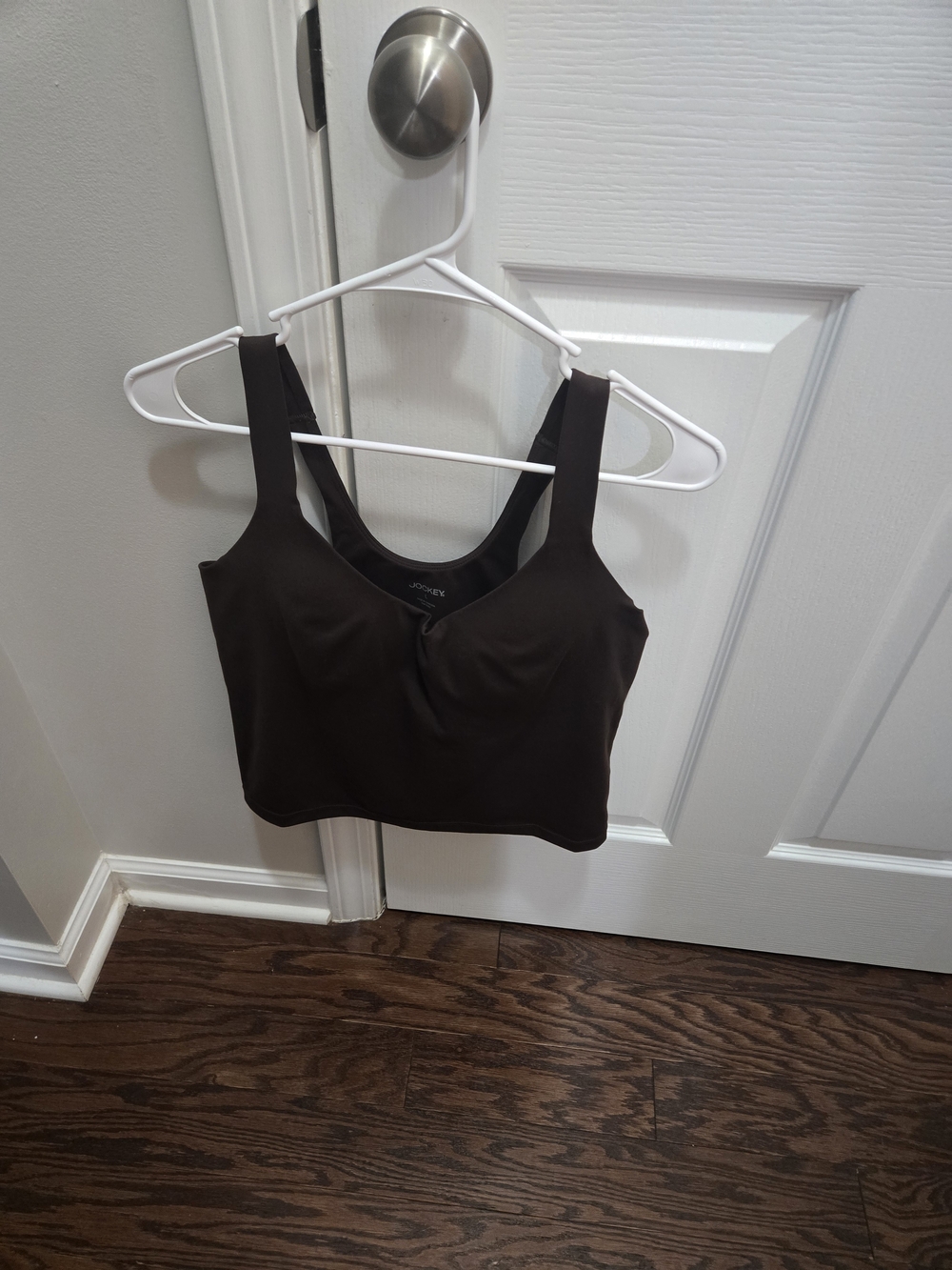 Jockey Women's Wireless Crop Bralette - Dark Brown